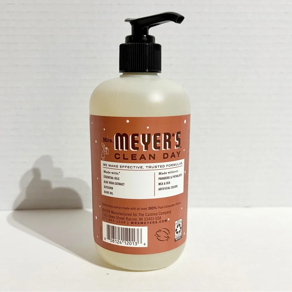 Mrs Meyers CLEAN DAY Liquid Hand Soap Limited Edition Gingerbread 12.5 oz NEW